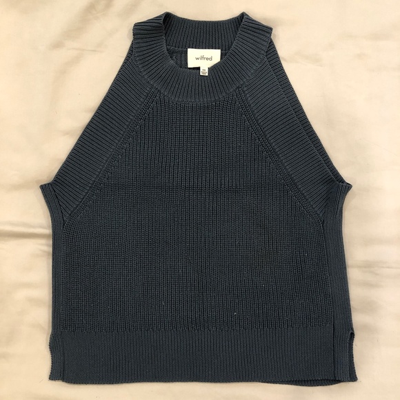 2XS - Dark Green - Wilfred - Crevier Knit Top (2 pieces: GREEN or GREY) - Picture 10 of 11